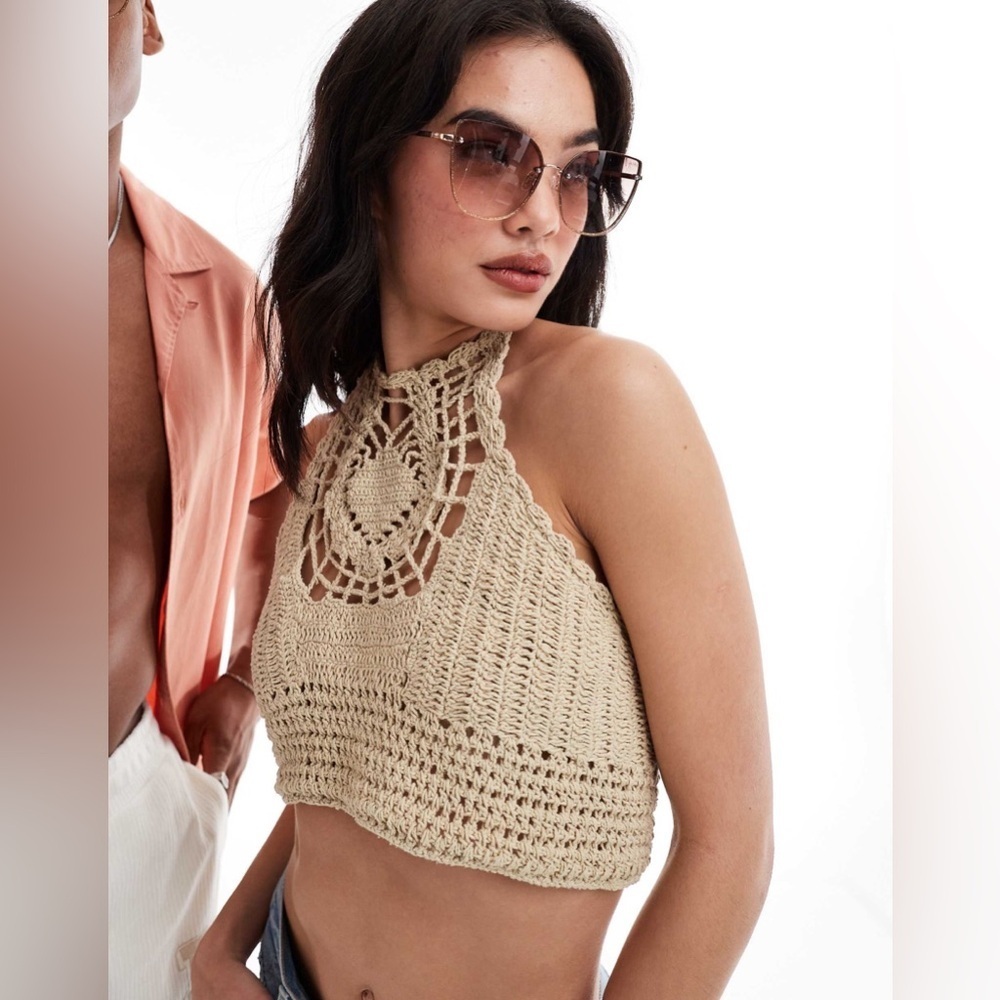 NWT Aire Amor Glitter Metal Sunglasses in Gold